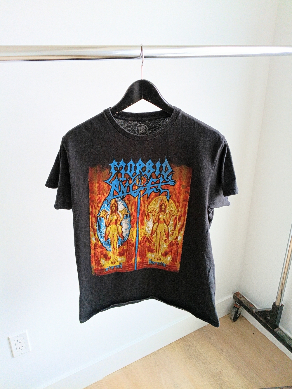 Morbid Angel Heretic Band T-Shirt Black Death Metal Graphic Tee M